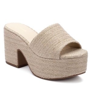 Larroude Miso Platform Raffia